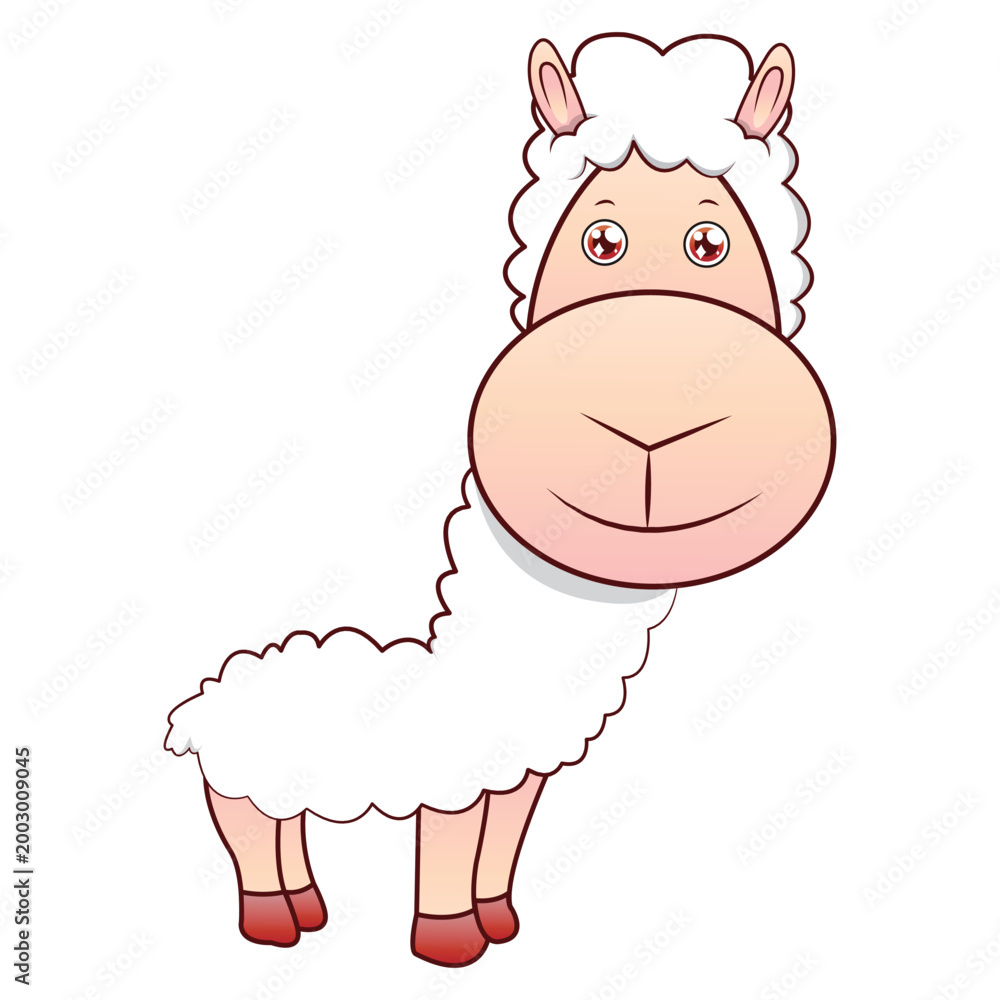Fototapeta premium Cute Alpaca
