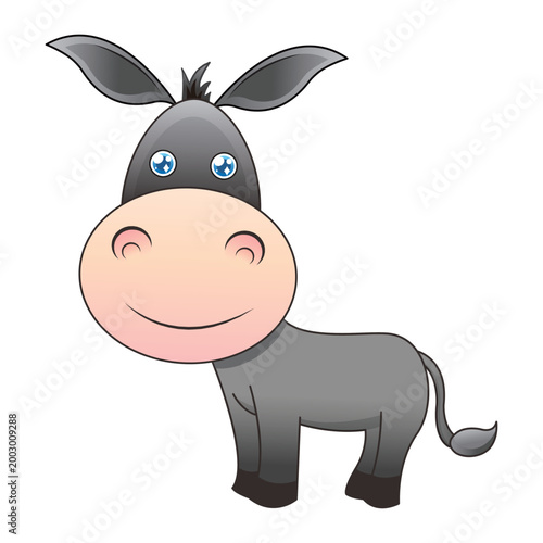 Tableau sur toile Grey Donkey