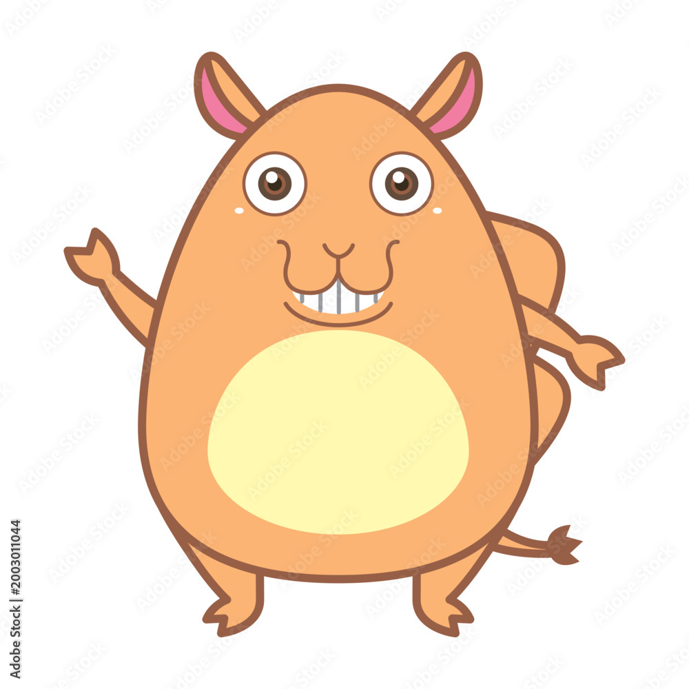Fototapeta premium Cartoon cute camel