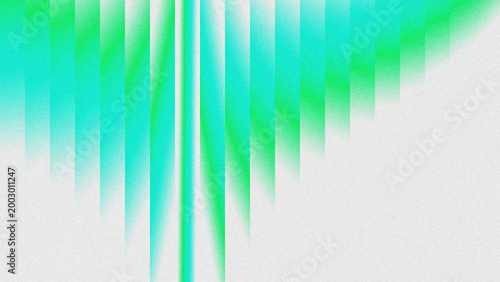 Schilderij op canvas Abstract vertical gradient background with grainy texture, featuring electric green and hyper aqua tones fading to white