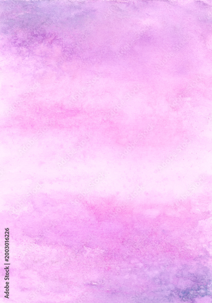 Fototapeta premium Lavender and Amethyst Purple Watercolor Background with Soft Pink Gradient and Mineral Texture