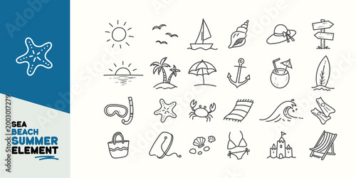 Dolce Vita doodle card designs. Italian summer vacation posters set. Sketch drawings, holiday sea resort, sand beach with umbrella, picnic, yacht, seashells and lettering. Drawn vector illustrations