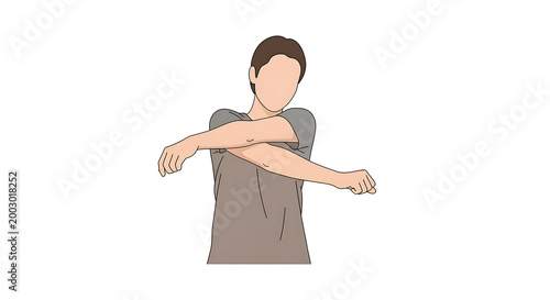 Stretching, exercise, fitness, illustration, man, workout, warm-up, flexibility, health