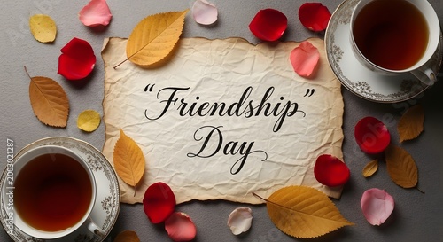 Celebrating international friendship day a heartfelt image of togetherness love and cherished bonds with friends