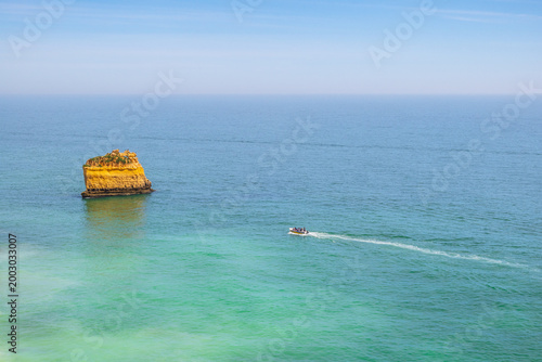 Ocean view at Praia da Marinha beach in Algarve - Portugal