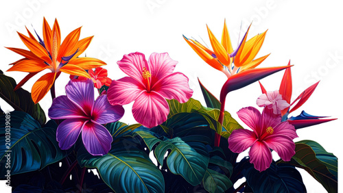 flores tropicales png
