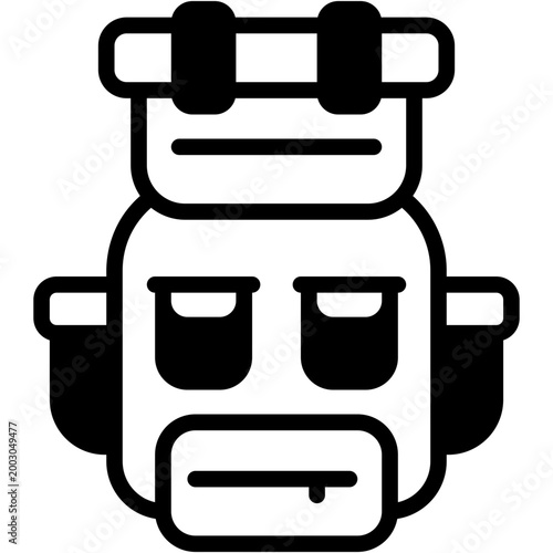 Travel Backpack and Hiking Bag Vector Icon