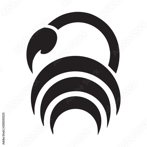 Simple Elegant Polygon Scorpion Design