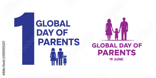 Global day of parents illustration celebrating family and parental bonds