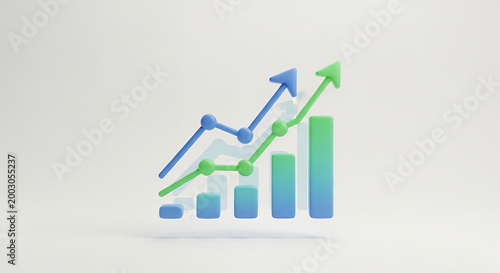 3D Growth Chart Icon in Smooth Soft Style, Business Profit Increase and Financial Growth Concept for App UI Design Free Download 3D Growth Chart Icon in Smooth Soft Style, Business Profit Increase and Financial Growth Concept for App UI Design - GFXLoad