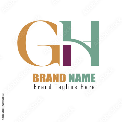 Letter monogram icon logo design for company and business letter linked logo
