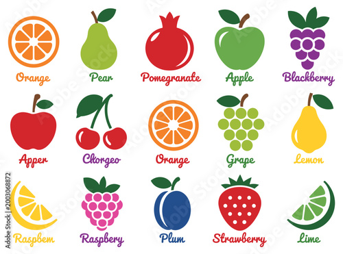 Colorful Fruit Variety: An assortment of vibrantly colored fruit in a delightful arrangement. sweet treat, healthy food, dietary option, organic produce, Fresh ingredients.