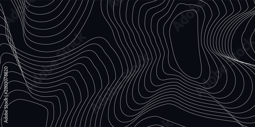 Abstract topographic contours map background, Vector geographic contour map Topographic patterns Vintage outdoors style. World map Template.