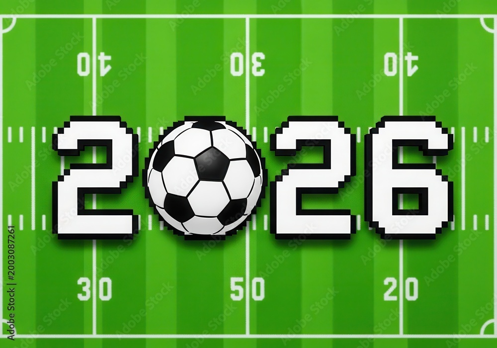 Obraz premium Soccer scoreboard 2 2 8