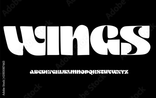 Bold Rounded Retro Font Alphabet – Thick Soft Logo Typeface with Smooth Curved Letterforms for Modern Branding, Social Media Graphics, Poster Design, and Friendly Typography Projects