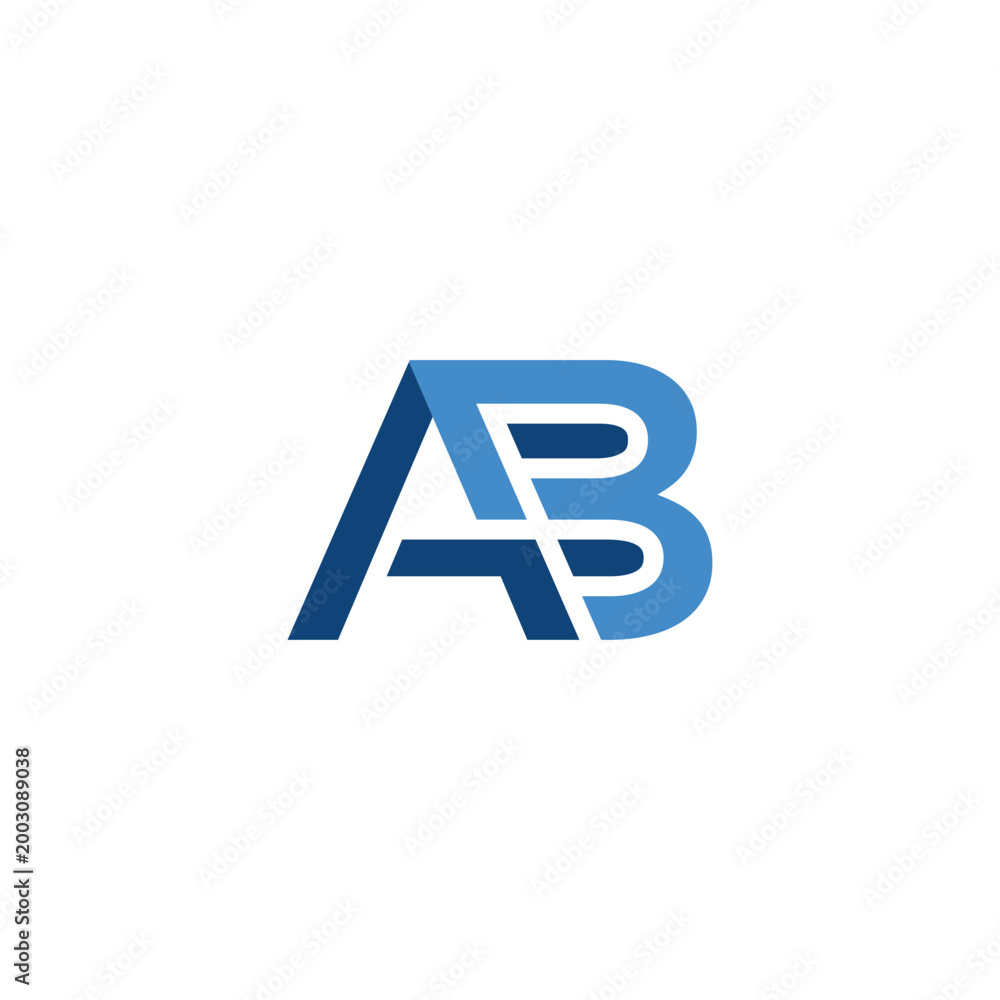 Obraz premium Letter AB Logo Icon Design Idea Concept Vector Symbol illustration.