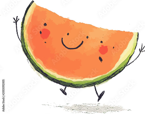 slice of watermelon vector illustration