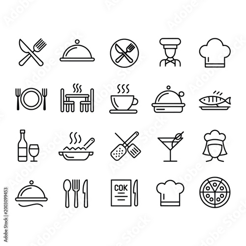 Minimalist of household and appliances in black and white kitchen household utensils