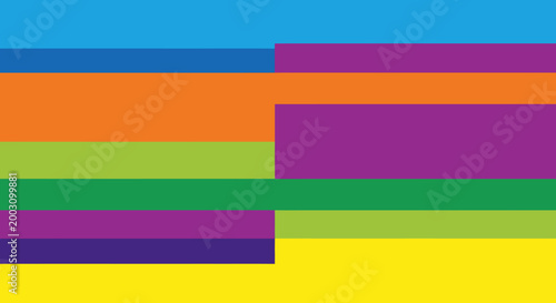 Free Download Abstract geometric composition with vibrant multicolored horizontal bars and rectangles. - GFXLoad