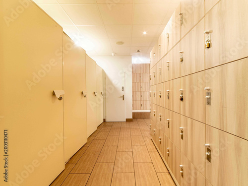 Foto Vestiaire salle de sport Gym locker room