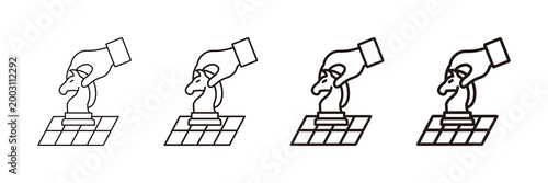 Strategy Planning  Icon Set Different Style Collection