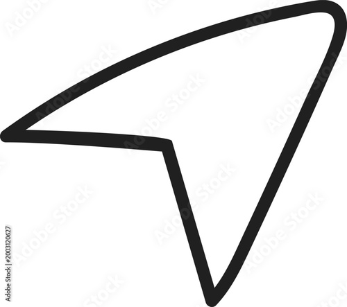 Navigation Map Arrow Pointer Icon