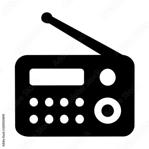 Emergency radio pictogram

防災ラジオのモノクロピクトグラム