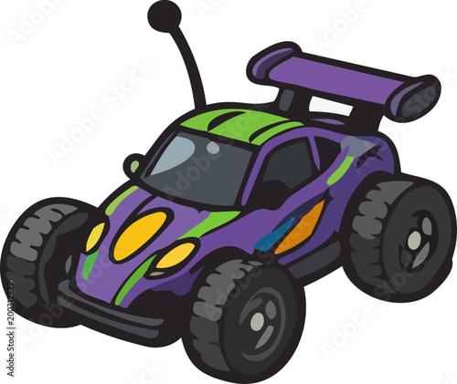 Remote Control Car Toy Cartoon Illustration