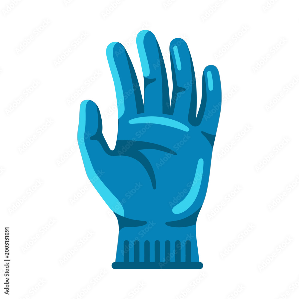 Obraz premium Blue Glove Protection for Health
