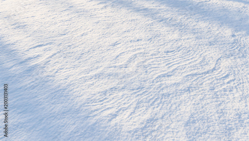 Fresh Snow Surface Background with Soft Light and Minimal Texture