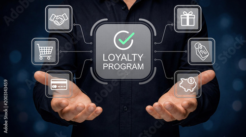 Valokuva Customer loyalty program and rewards marketing concept