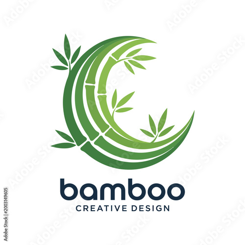 Photos This logo embodies Bamboo Creative Design, showcasing a unique blend of nature and artistry focusing on sustainability, creativity, and modern design principles in branding