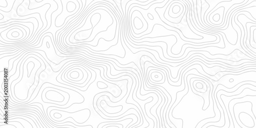 Black and white lines seamless Topographic map patterns, topography line map. Vintage outdoors style. The stylized height of the topographic map contour in lines and contours isolated on transparent.