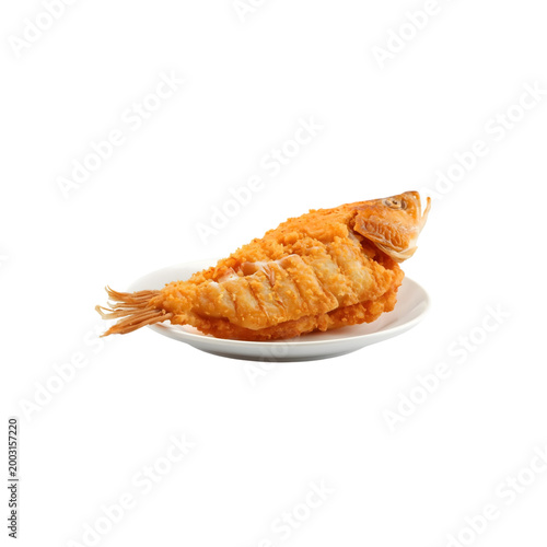 fried fish on a plate