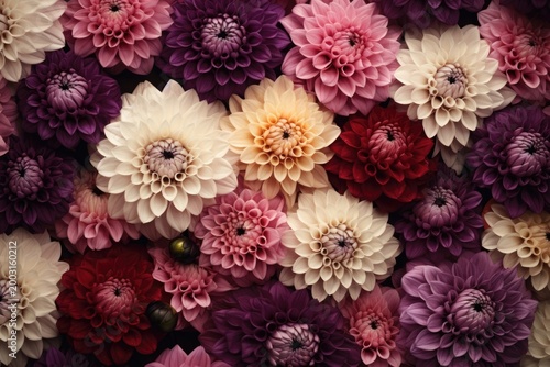 Creative background of summer flowers. Flat lay. Nature concept.