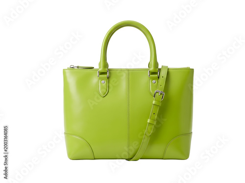 green leather ladies hand bag