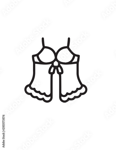 vector illustration of a fashion dress
