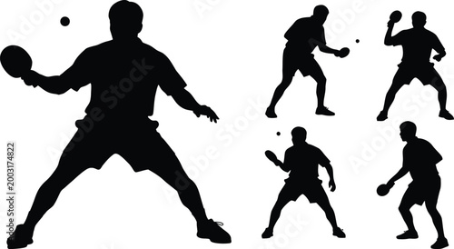 Dynamic volleyball players in action poses silhouette showcasing sport and athleticism against a white background silhouette