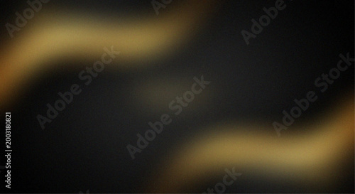Foto Soft golden abstract light rays on dark background illustration