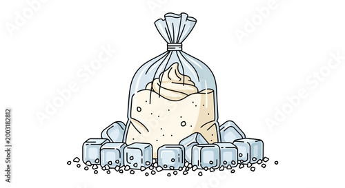 Sugar Cubes in a Bag.