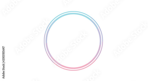 Cuadro en lienzo A pastel oval with gradient colors