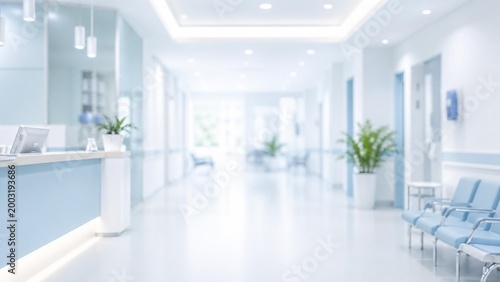Modern Hospital Waiting Room Interior For Healthcare And Medical Illustration