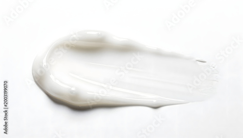 Creamy Swatch: A close-up shot of a smooth, creamy swatch, perfectly capturing the texture and elegance of skincare, cosmetics, or any product that requires meticulous care.