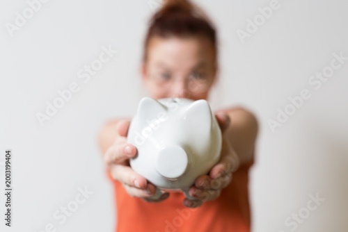 A person holding a classic ...