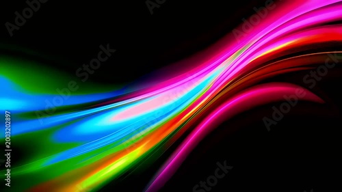 Vibrant colorful abstract light trails background.