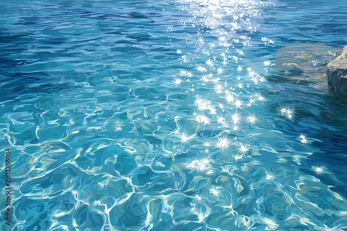 blue water surface