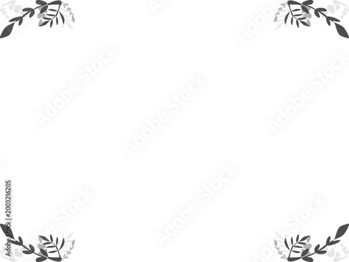 black and white frame