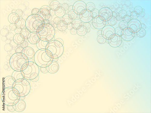 abstract background with flowers and butterflies