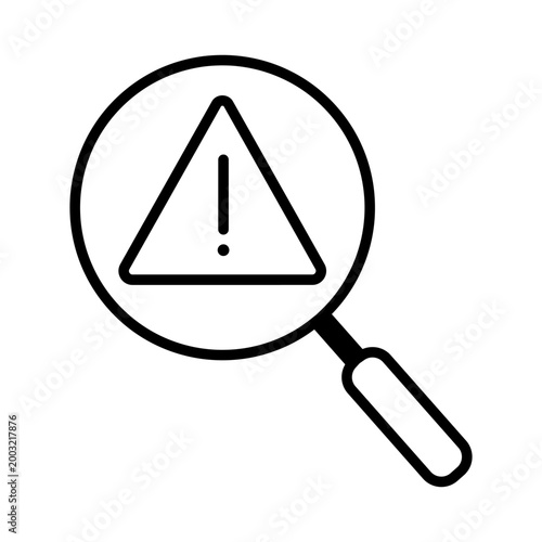 Warning icon vector. alarm Illustration sign. risk symbol. danger logo.