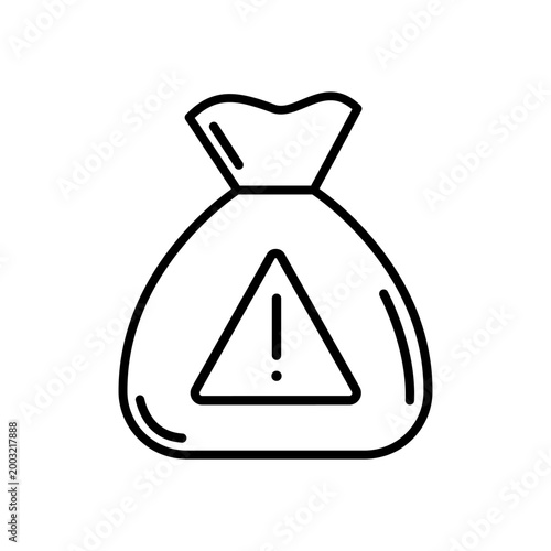 Warning icon vector. alarm Illustration sign. risk symbol. danger logo.